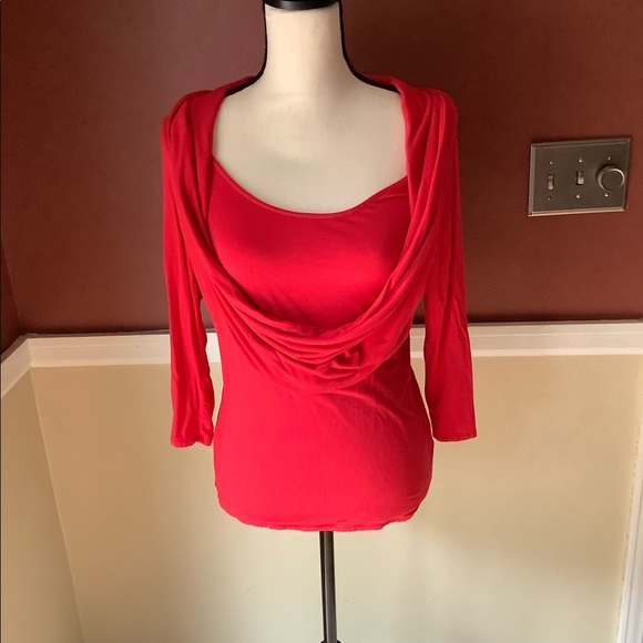 Red Adrienne Vittadini Shirt - Picture 1 of 4